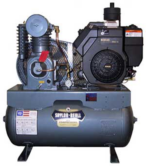 Picture of 13 HP 30 gal Gas Engine Driven Air Compressor Saylor-Beall UL-753