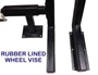rubber lined wheel vise with PRO lift package