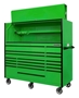 green with black trim tool box set