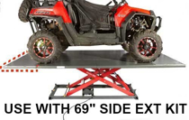 69" front ext panel for atv lift